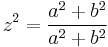 z^2=\frac{a^2+b^2}{a^2+b^2}
